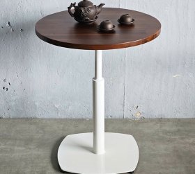 Bàn Cafe Chân Sắt Mặt Gỗ TM-14