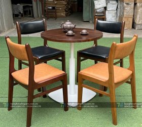 Bộ Bàn Ghế Cafe Gỗ Bella 02