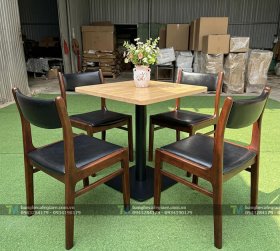 Bộ Bàn Ghế Cafe Gỗ Bella 03