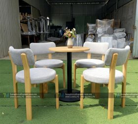 Bàn Ghế Cafe Gỗ Granite
