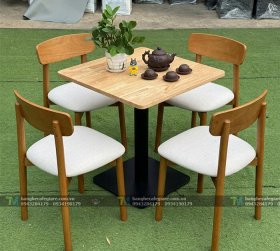 Bộ bàn ghế cafe cross mê đệm