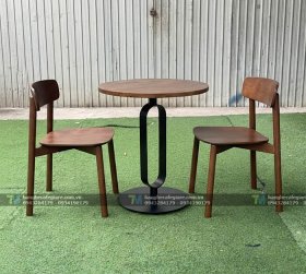 Bàn Ghế Cafe Gỗ Cross