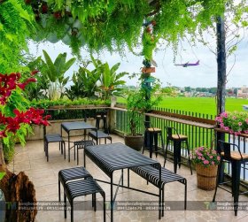 Bàn Ghế Cafe Sắt Ngoài Trời 