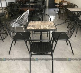 Bàn Ghế Cafe Sắt Decor 