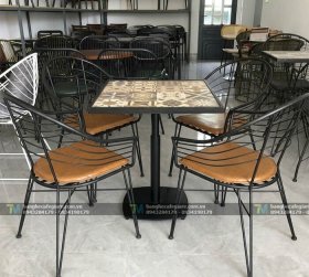 Bàn Ghế Cafe Sắt Ngoài Trời
