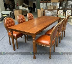 Bàn Ghế Nhà Hàng Phòng Vip Louis 02