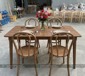 Bàn Ghế Gỗ Nhà Hàng Thonet