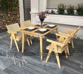Bàn Ghế Gỗ Nhà Hàng Vleg