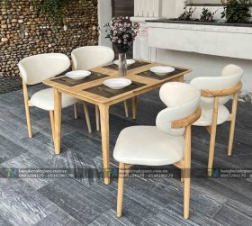 Bộ Bàn Ghế Gỗ Nhà Hàng Oleandro