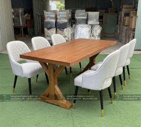 Bàn Ghế Gỗ Nhà Hàng Collins