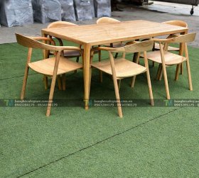 Bàn Ghế Gỗ Nhà Hàng Neva