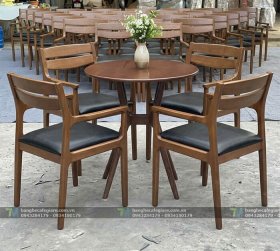 Bàn Ghế Cafe Gỗ Vega 02