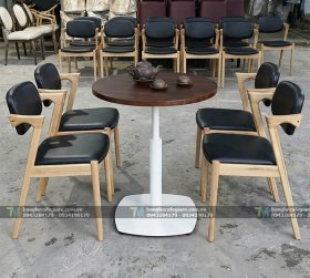 Bàn Ghế Cafe Gỗ Kai 02