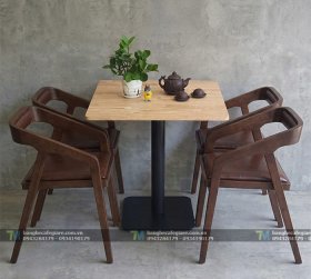 Bộ Bàn Ghế Cafe Gỗ Katakana 02