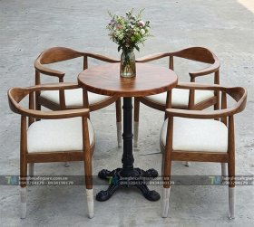 Bàn Ghế Cafe Gỗ Kennedy 