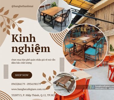 Bí Quyết Chọn Bàn Ghế Quán Nhậu Giá Rẻ Năm 2025